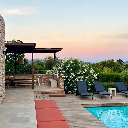 Villa Terra Vecchia, 6 Ou 12 Personnes, Vue Imprenable, Piscine Chauffee *